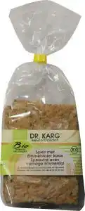 De Online Drogist Dr. karg spelt met emmenthaler kaas aanbieding