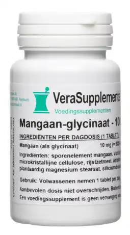 De Online Drogist Verasupplements mangaan glycinaat tabletten aanbieding
