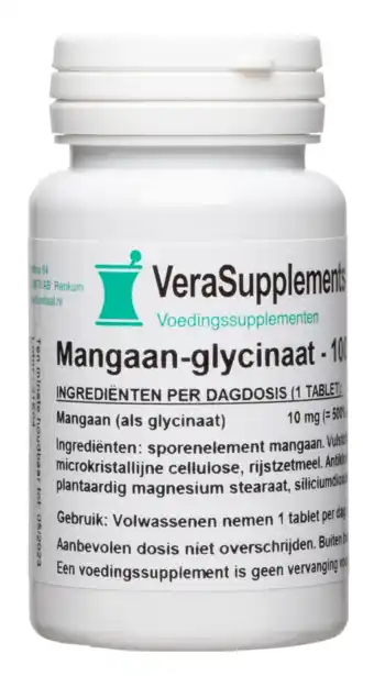 De Online Drogist Verasupplements mangaan glycinaat tabletten aanbieding