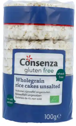 De Online Drogist Consenza rijstwafels zonder zout aanbieding
