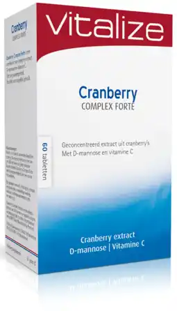 De Online Drogist Vitalize cranberry complex forte tabletten 60st aanbieding