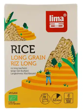 De Online Drogist Lima rijst lang volkoren bio builtjes 500gr aanbieding