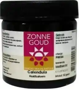 De Online Drogist Zonnegoud calendula huidbalsem aanbieding