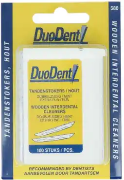 De Online Drogist Duodent tandenstokers hout aanbieding