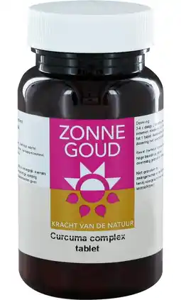 De Online Drogist Zonnegoud curcuma complex tabletten 120st aanbieding