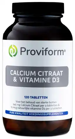 De Online Drogist Proviform calcium citraat & vitamine d3 tabletten 120st aanbieding