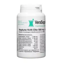 De Online Drogist Verasupplements neptune krill-olie 500 mg capsules aanbieding