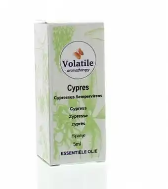 De Online Drogist Volatile cypres (cypressus sempervirens) 5ml aanbieding