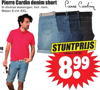 Dirk Pierre Cardin Heren denim shorts mt. S-XXL aanbieding