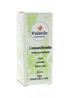 De Online Drogist Volatile limoen/limette (lemmetje) (citrus aurantifolia swingle) 10ml aanbieding