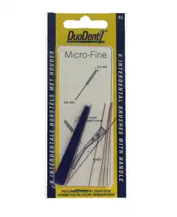 De Online Drogist Duodent rager micro fine 0,5 - 2,5 mm cilindrisch 6st aanbieding