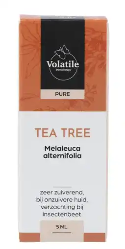 De Online Drogist Volatile tea tree (melaleuca alternifolia) 5ml aanbieding