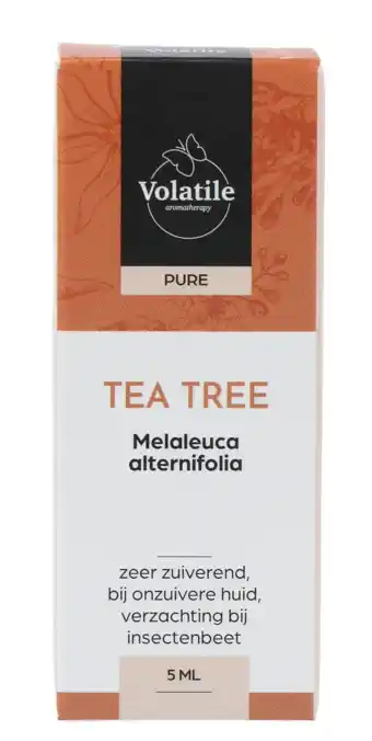 De Online Drogist Volatile tea tree (melaleuca alternifolia) 5ml aanbieding
