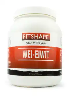 De Online Drogist Fitshape wei eiwit aardbei aanbieding