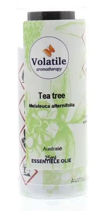 De Online Drogist Volatile tea tree (melaleuca alternifolia) biologische olie 25ml aanbieding
