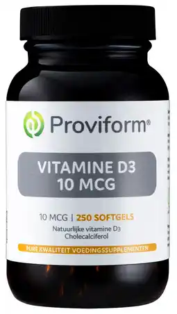 De Online Drogist Proviform vitamine d3 10mcg softgel capsules 250st aanbieding