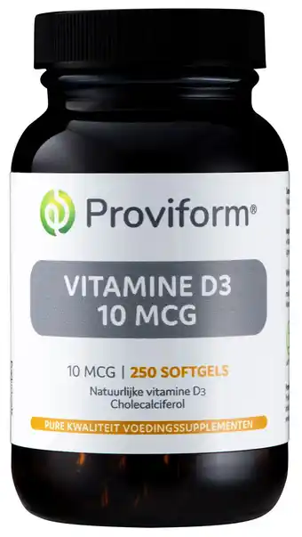 De Online Drogist Proviform vitamine d3 10mcg softgel capsules 250st aanbieding