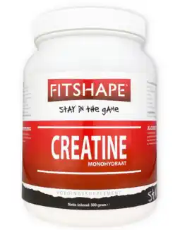 De Online Drogist Fitshape creatine monohydraat 500gr aanbieding