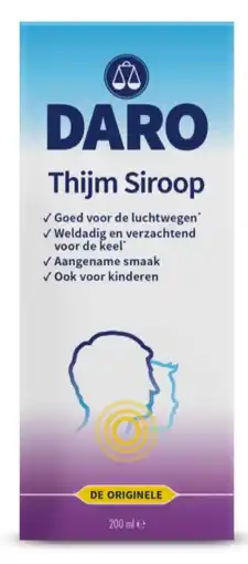 De Online Drogist Daro thijmsiroop aanbieding