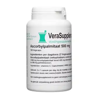 De Online Drogist Verasupplements ascorbylpalmitaat 500mg capsules aanbieding