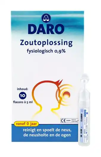 De Online Drogist Daro kind zoutoplossing fysiologisch aanbieding