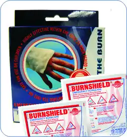 De Online Drogist Burnshield twin pack sterile brandwondencompres 10x10cm aanbieding