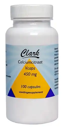De Online Drogist Clark calciumcitraat 450mg capsules aanbieding
