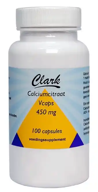 De Online Drogist Clark calciumcitraat 450mg capsules aanbieding