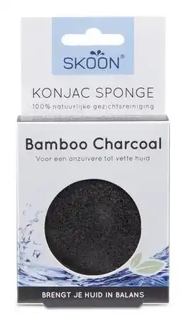 De Online Drogist Skoon konjac sponge bamboo charcoal aanbieding