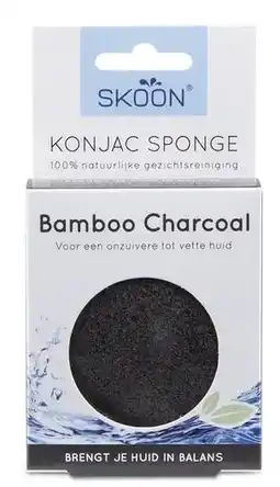 De Online Drogist Skoon konjac sponge bamboo charcoal aanbieding