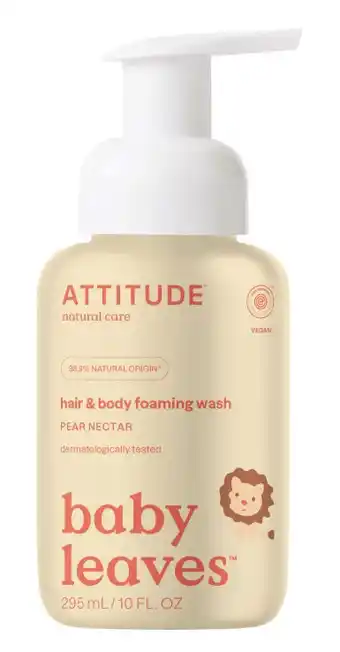 De Online Drogist Attitude baby leaves 2-in-1 hair & body foaming wash aanbieding