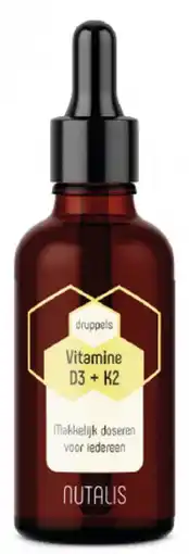 De Online Drogist Nutalis vitamine d3 + k2 druppels aanbieding