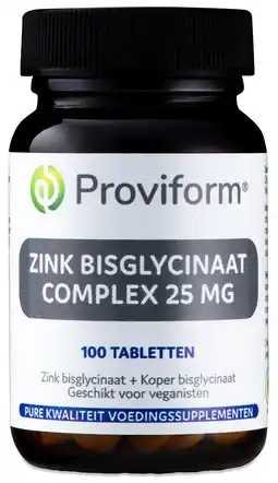 De Online Drogist Proviform zink bisglycinaat complex 25mg tabletten 100st aanbieding