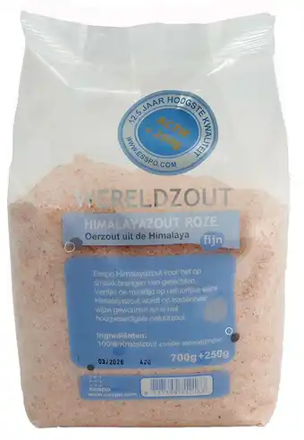 De Online Drogist Esspo wereldzout himalayazout roze fijn aanbieding