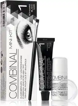 De Online Drogist Combinal wenkbrauw- en wimperverf mini kit zwart aanbieding
