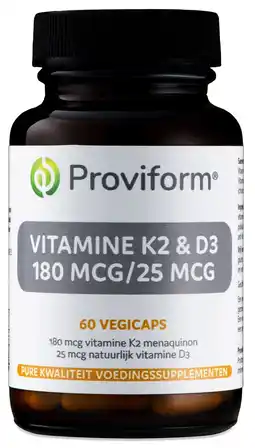 De Online Drogist Proviform vitamine k2 & d3 180 mcg/25 mcg capsules aanbieding