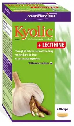 De Online Drogist Mannavital kyolic + lecithine capsules aanbieding