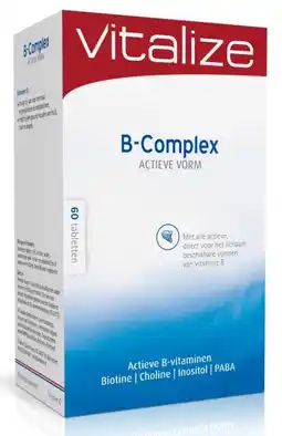 De Online Drogist Vitalize b-complex actieve vorm tabletten aanbieding