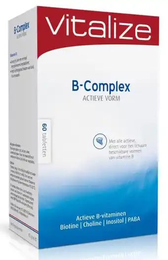 De Online Drogist Vitalize b-complex actieve vorm tabletten aanbieding