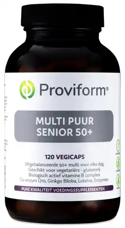 De Online Drogist Proviform multi puur senior 50+ vegicaps aanbieding