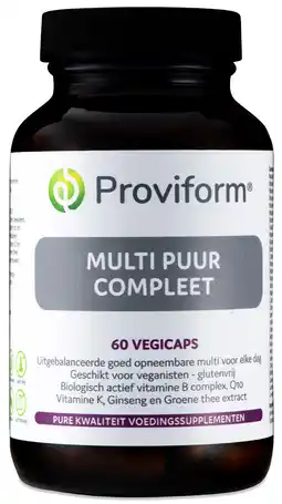 De Online Drogist Proviform multi puur compleet vegicaps aanbieding
