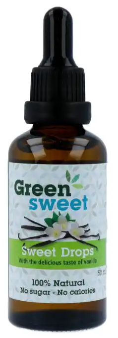 De Online Drogist Greensweet stevia sweet drops vanille aanbieding