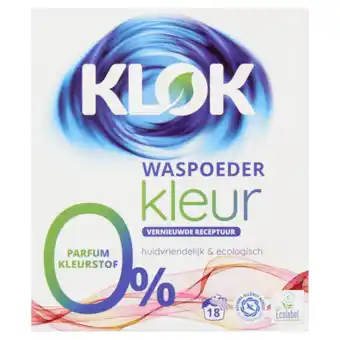 De Online Drogist Klok eco waspoeder kleur aanbieding