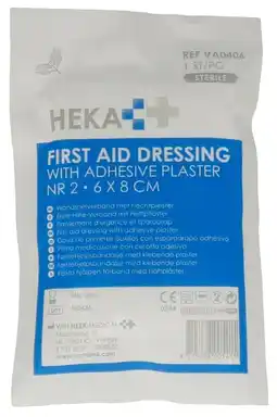 De Online Drogist Van heek heka wondsnelverband nr.2 6x8 cm aanbieding