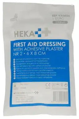 De Online Drogist Van heek heka wondsnelverband nr.2 6x8 cm aanbieding