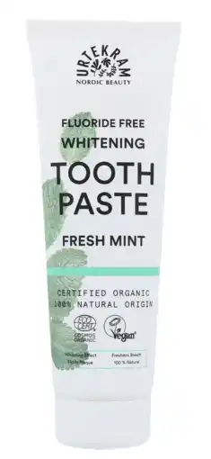 De Online Drogist Urtekram tandpasta fresh mint whitening aanbieding
