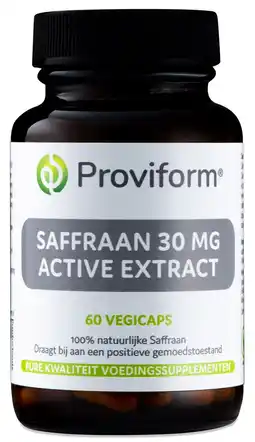 De Online Drogist Proviform saffraan 30mg active extract vegicaps aanbieding