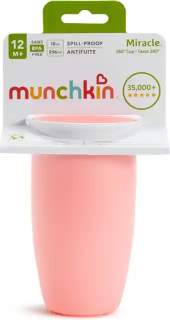 De Online Drogist Munchkin miracle 360° beker roze aanbieding