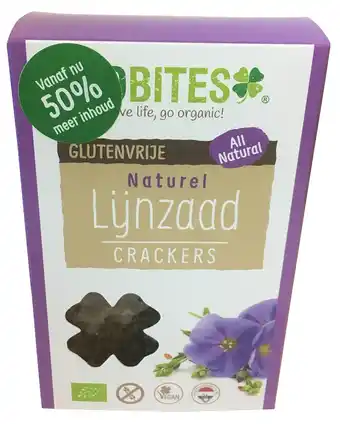 De Online Drogist Biobites lijnzaad crackers naturel aanbieding