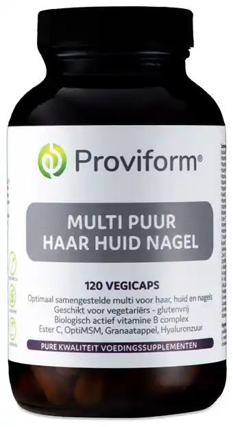 De Online Drogist Proviform multi puur haar huid nagel vegicaps aanbieding